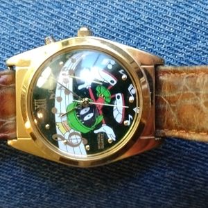 1994 rare Marvin the Martian Looney tunes watch with music works perfectly fine